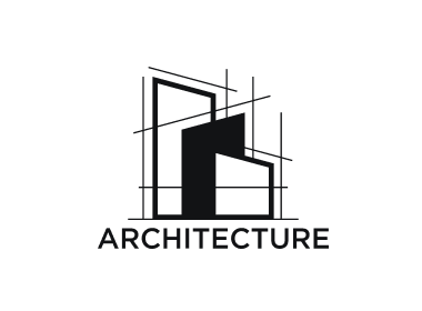 Logo design featuring abstract building shapes and the word "ARCHITECTURE," symbolizing innovative construction solutions for ECI Contracting's pipeline services.